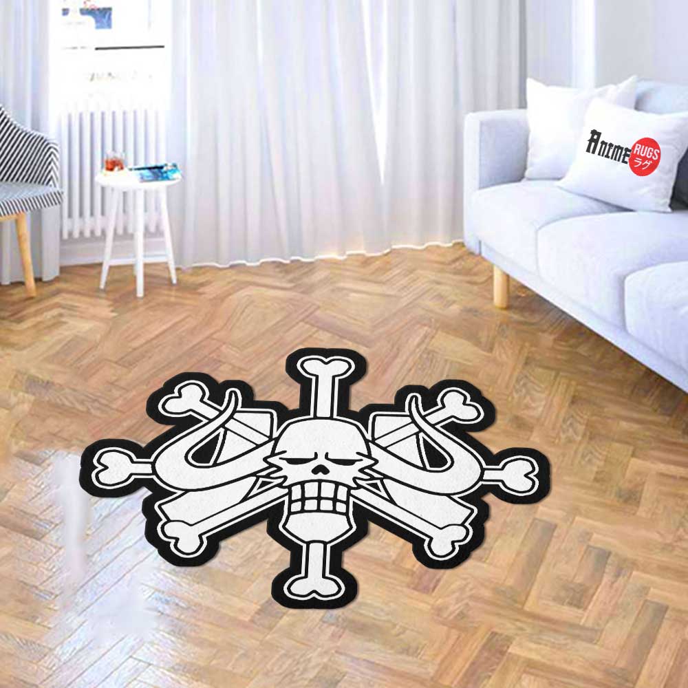 Beast Pirates Flag Shaped Rugs Custom One Piece For Room Decor Mat