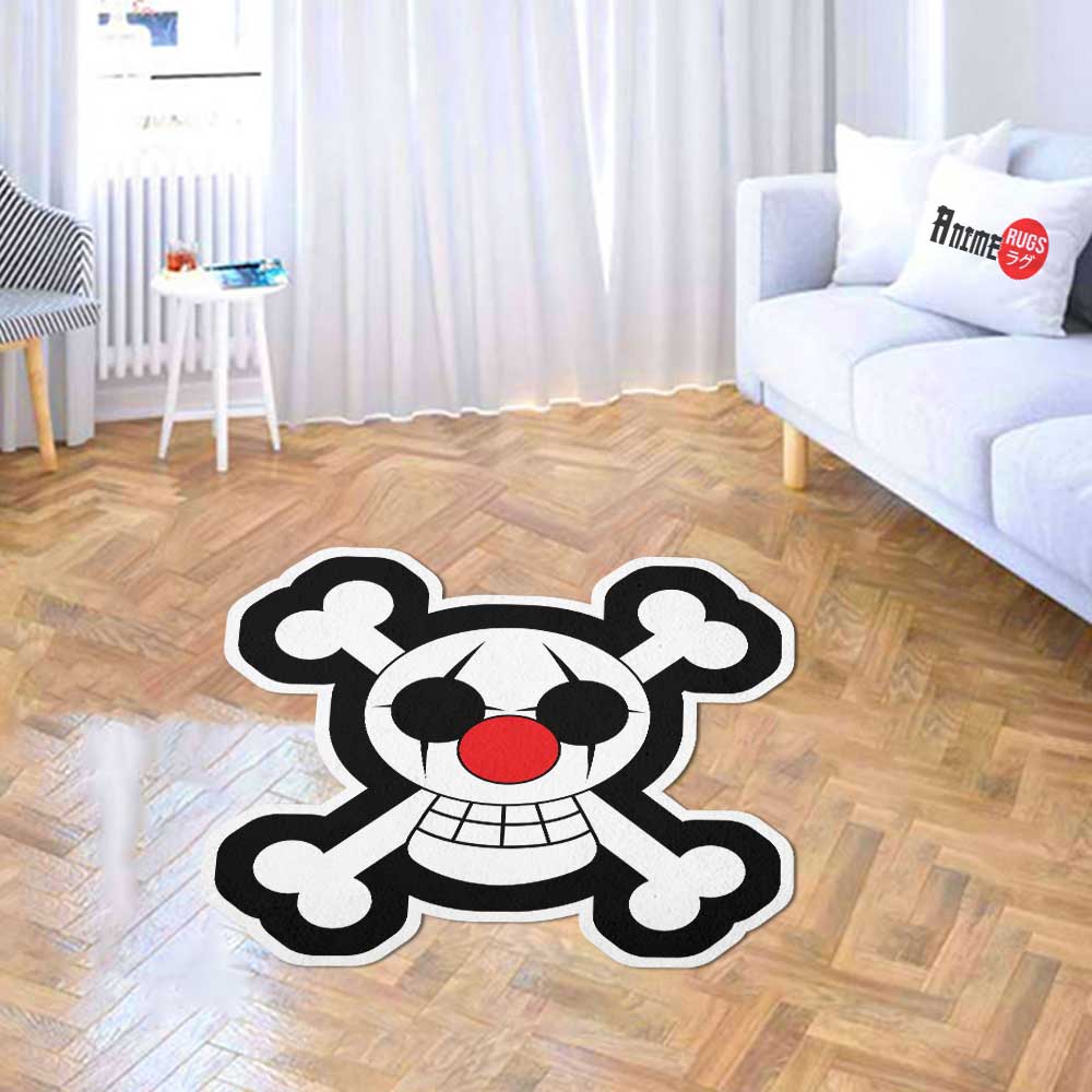 Buggy Pirates Flag Shaped Rugs Custom One Piece For Room Decor Mat