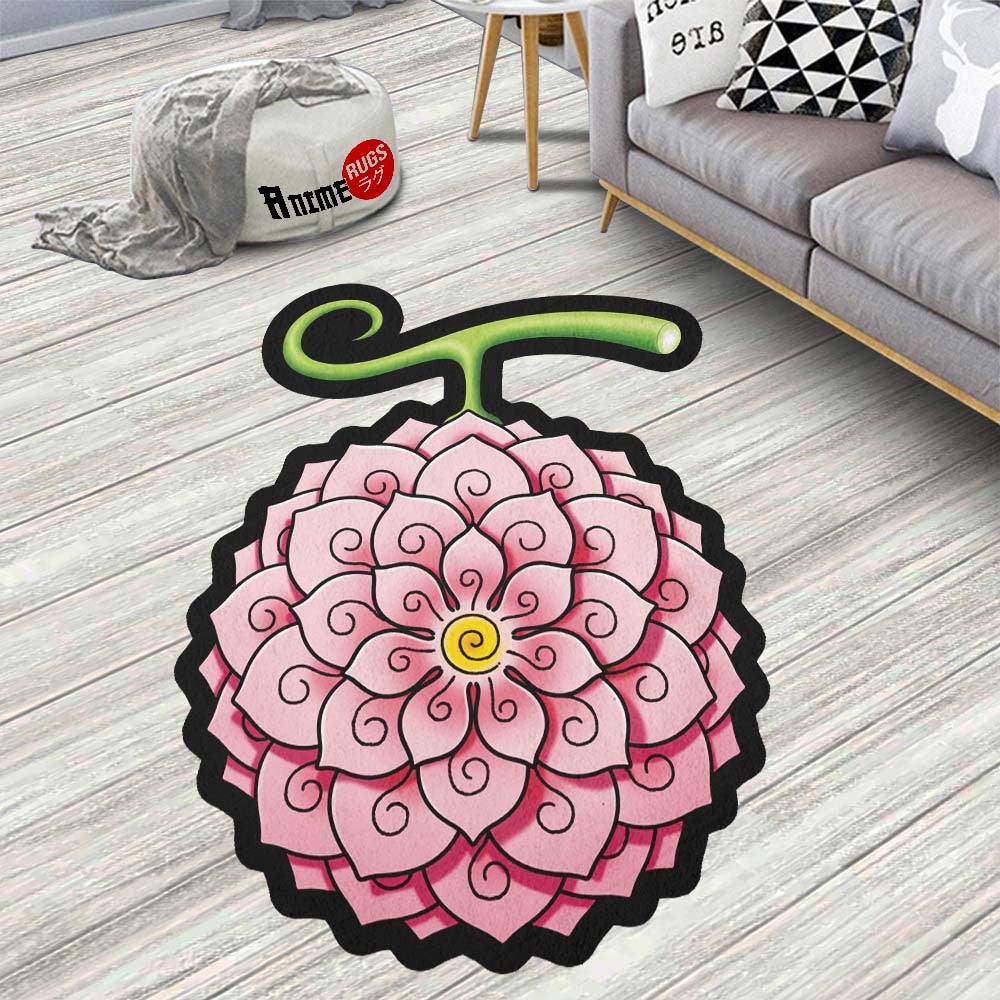 Hana Hana Shaped Rug Custom Devil Fruit One Piece Anime Room Decor ...