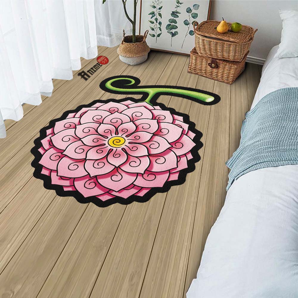 Hana Hana Shaped Rug Custom Devil Fruit One Piece Anime Room Decor ...