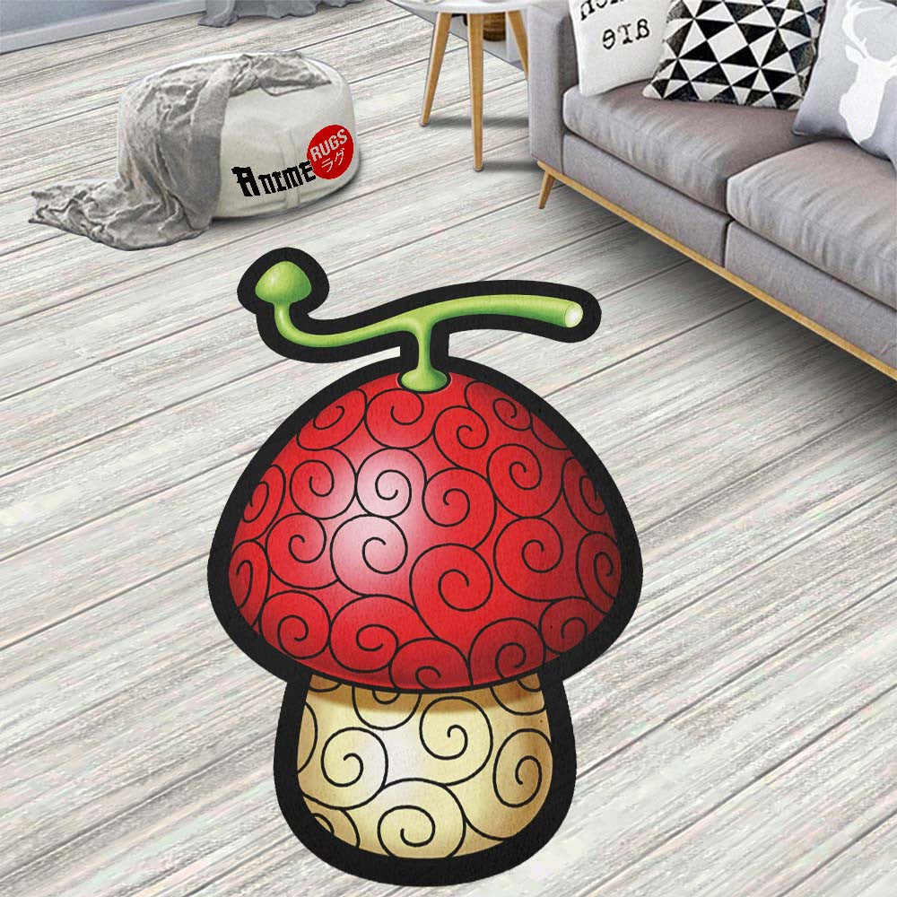 Hito Hito Shaped Rug Custom Devil Fruit One Piece Anime Room Decor ...