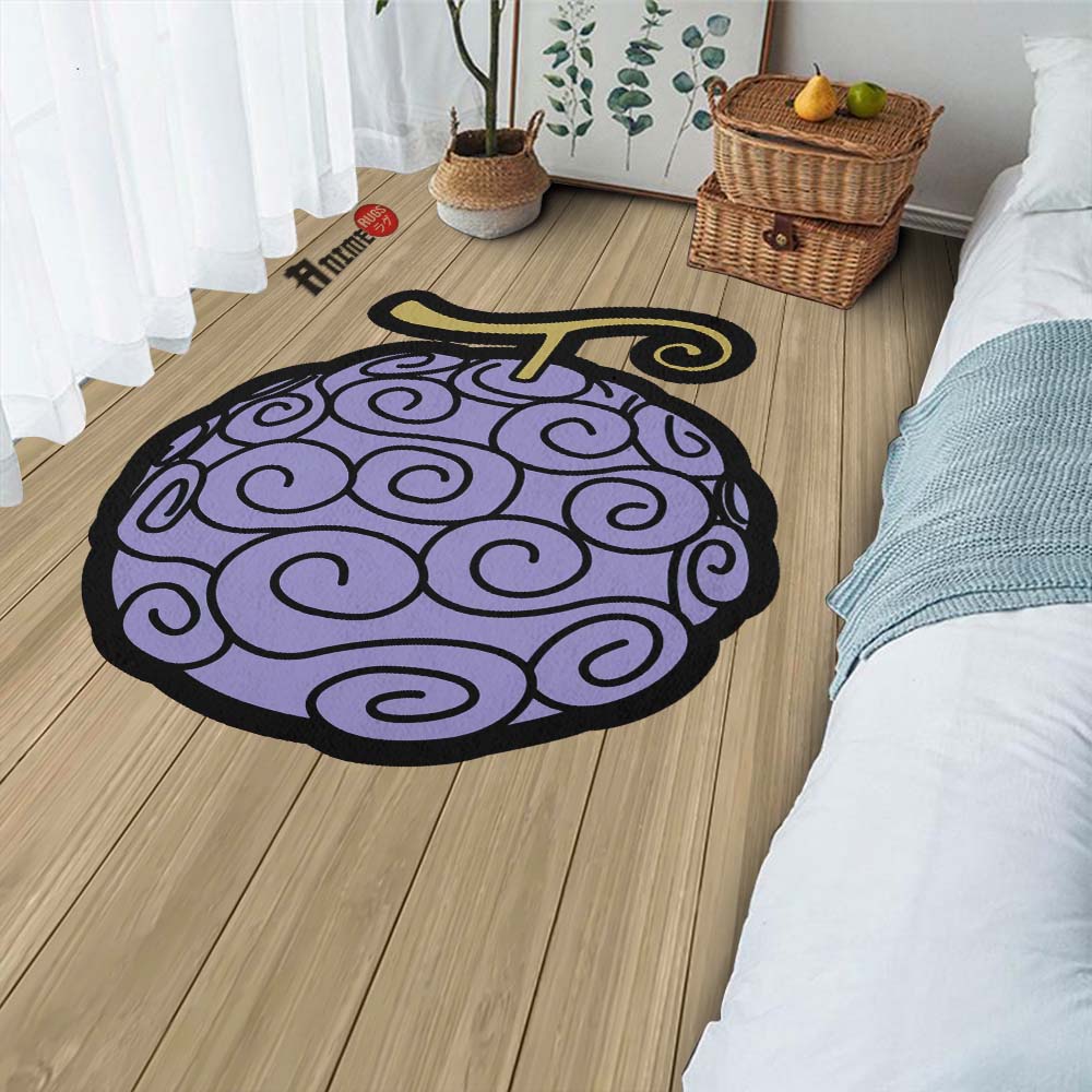 Gomu Gomu Shaped Rug Custom Devil Fruit One Piece Anime Room Decor ...