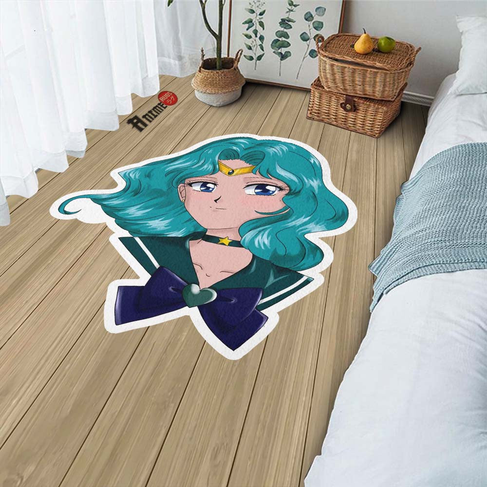 Sailor Neptune Shaped Rug Custom Sailor Moon Anime Room Decor– Animerugs