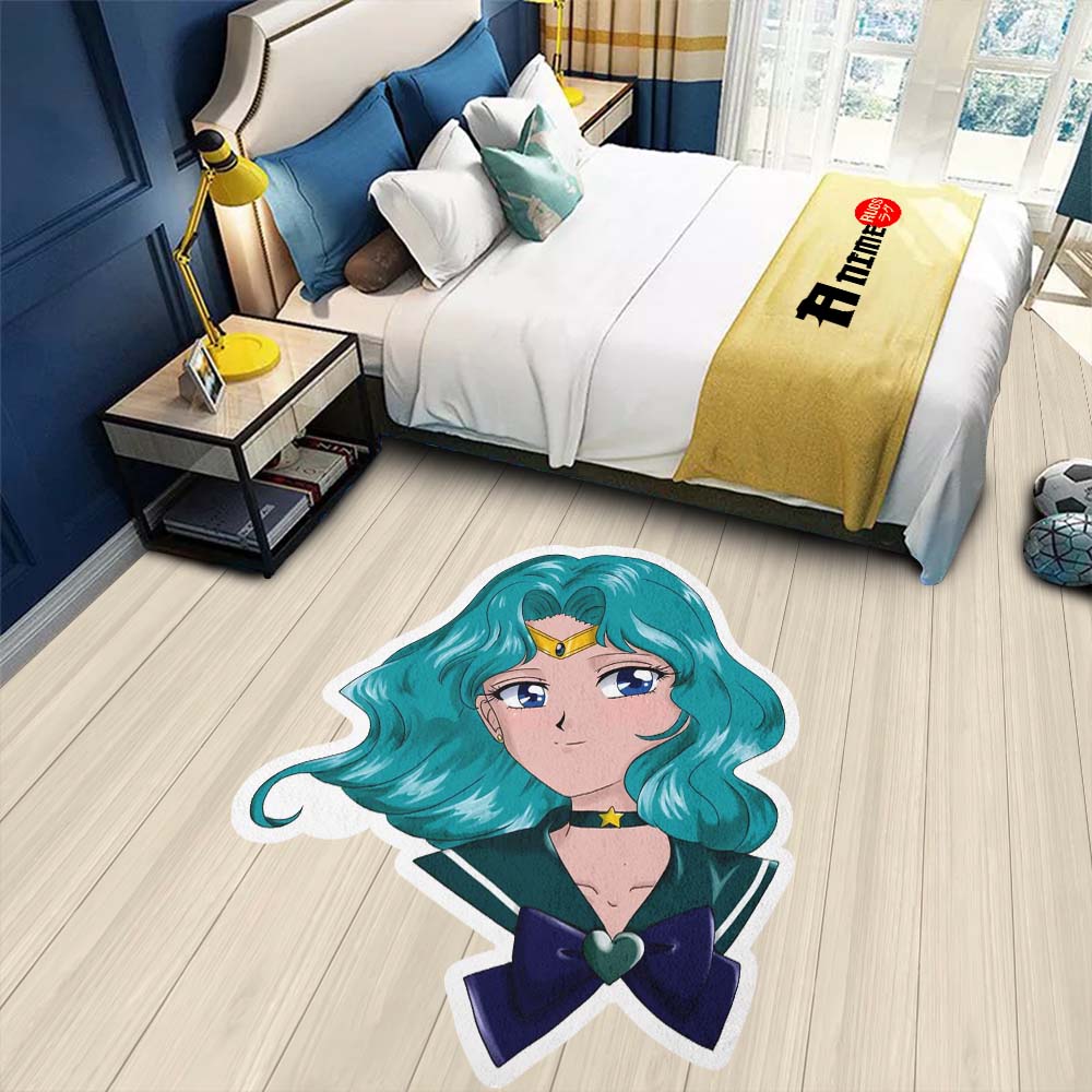 Sailor Neptune Shaped Rug Custom Sailor Moon Anime Room Decor– Animerugs