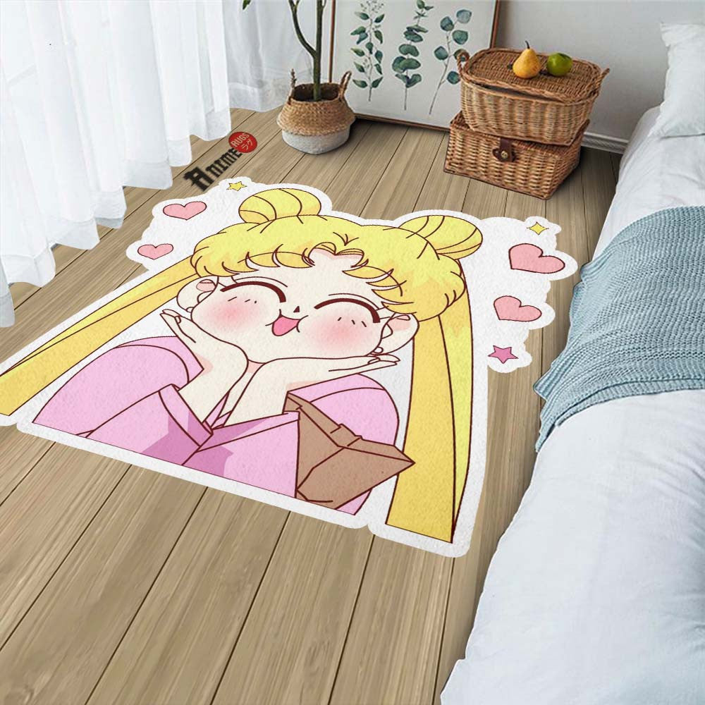Sailor Moon Shaped Rug Custom Sailor Moon Anime Room Decor– Animerugs