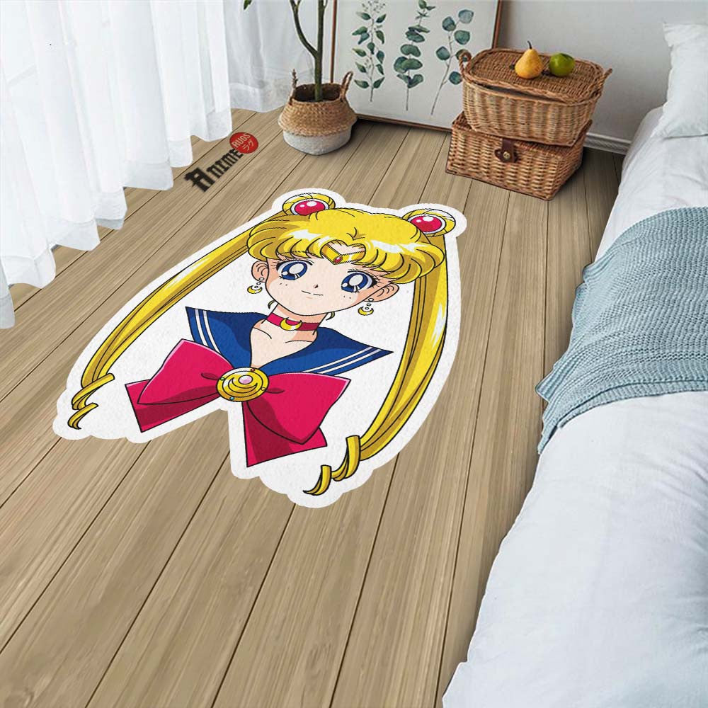 Sailor Moon Shaped Rug Custom Sailor Moon Anime Room Decor– Animerugs
