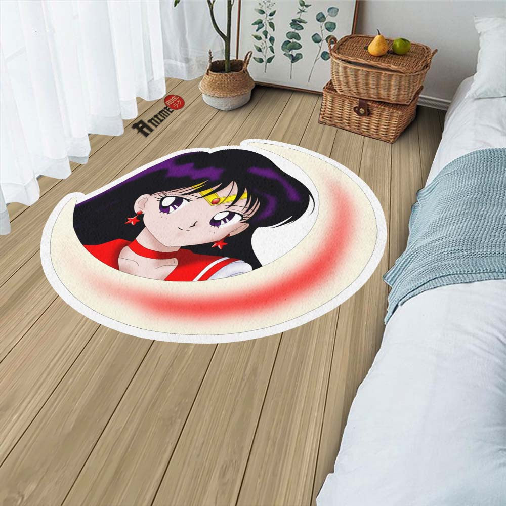 Sailor Mars Shaped Rug Custom Sailor Moon Anime Room Decor– Animerugs