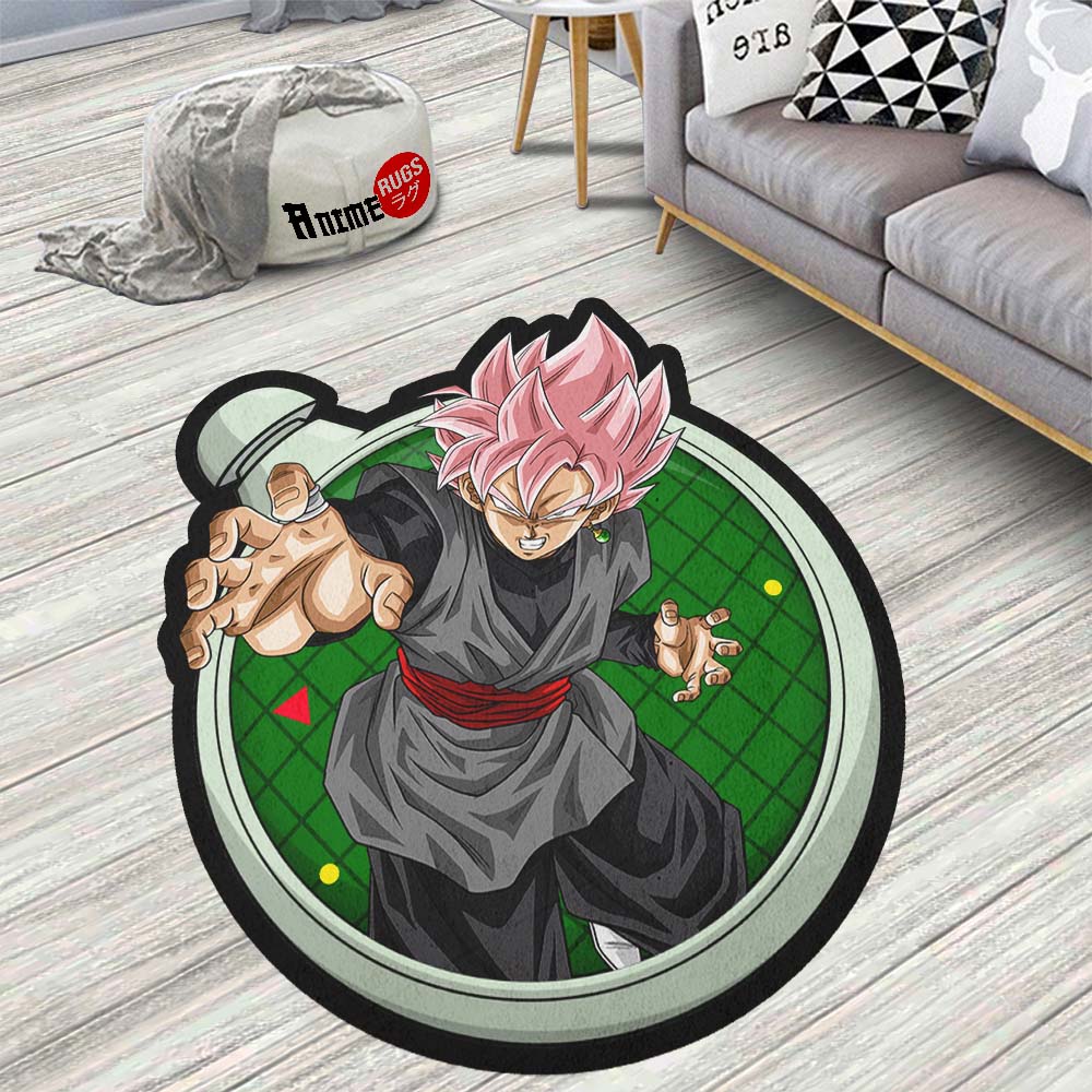 Goku Black Rose Shaped Rug Custom Dragon Ball Anime Room Decor– Animerugs