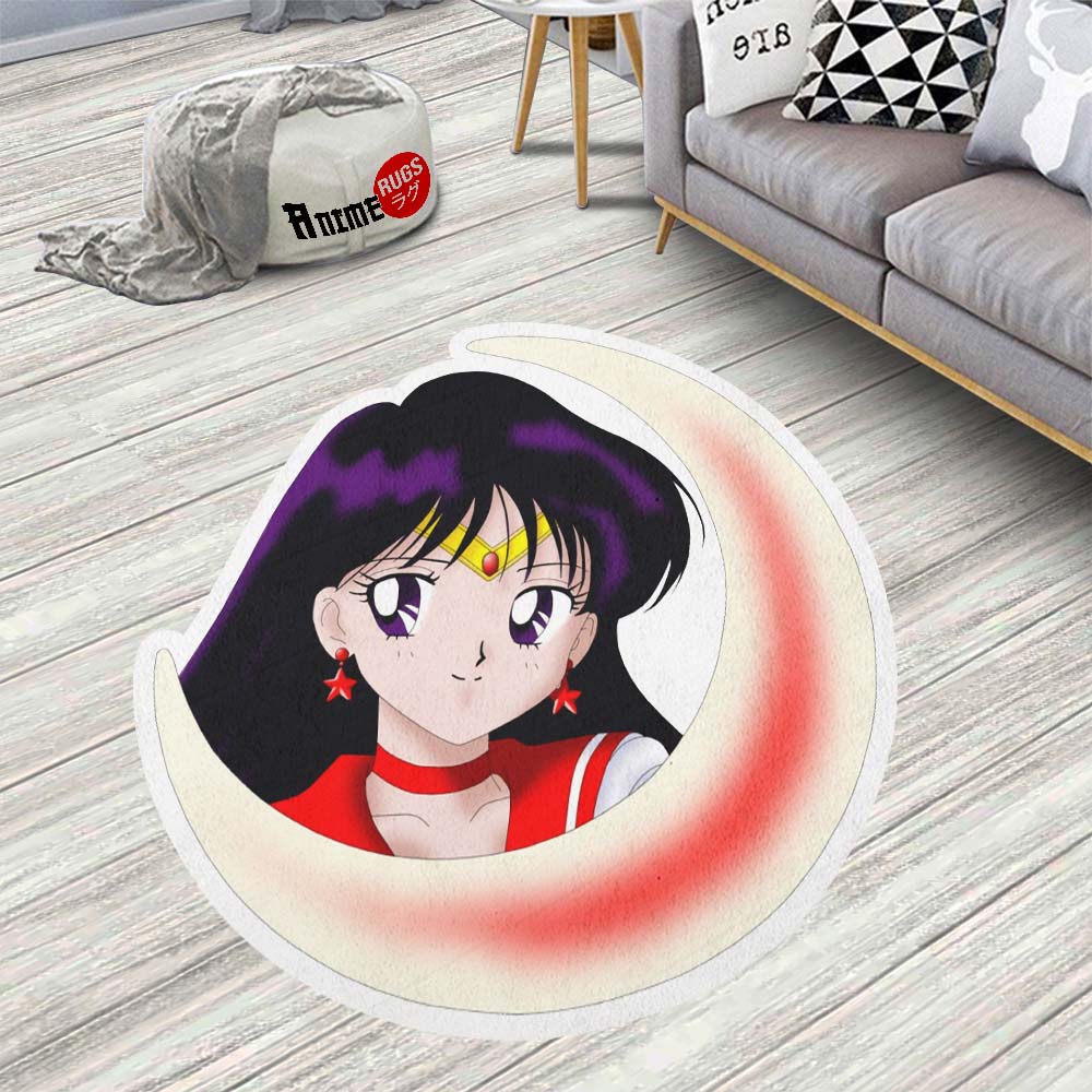 Sailor Mars Shaped Rug Custom Sailor Moon Anime Room Decor– Animerugs