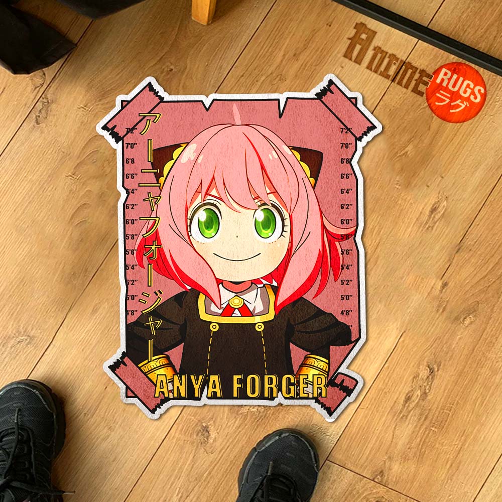 Anya Forger Shaped Rug Custom Spy x Family Anime Room Decor– Animerugs