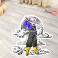 Future Trunks Shaped Rug Custom Moon Clouds Dragon Ball Anime Room Decor-Animerugs
