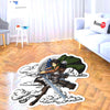 Levi Ackerman Shaped Rug Custom Moon Clouds Attack On Titan Anime Room ...