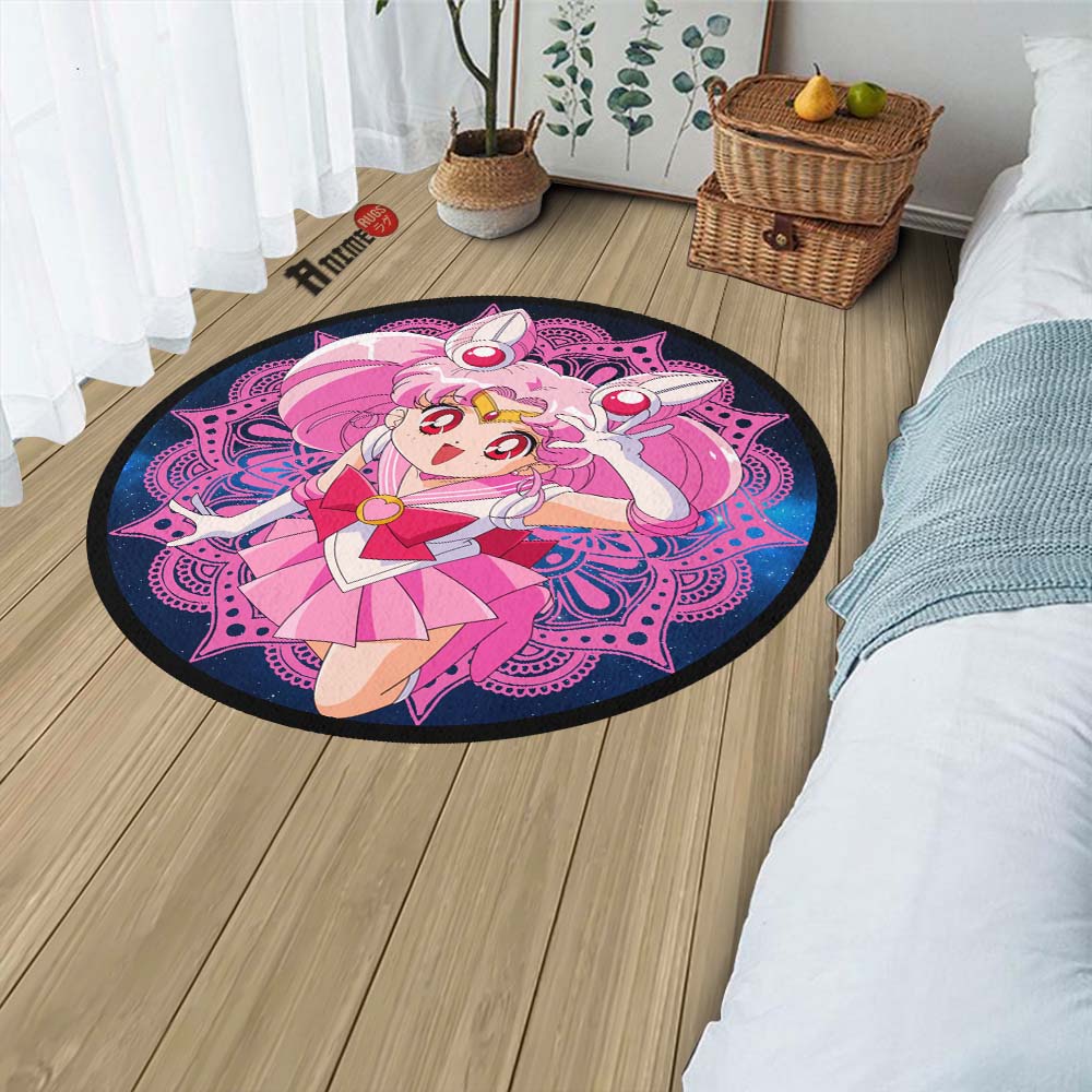 Sailor Chibi Moon Round Rug Custom Sailor Moon Anime Circle Carpet ...