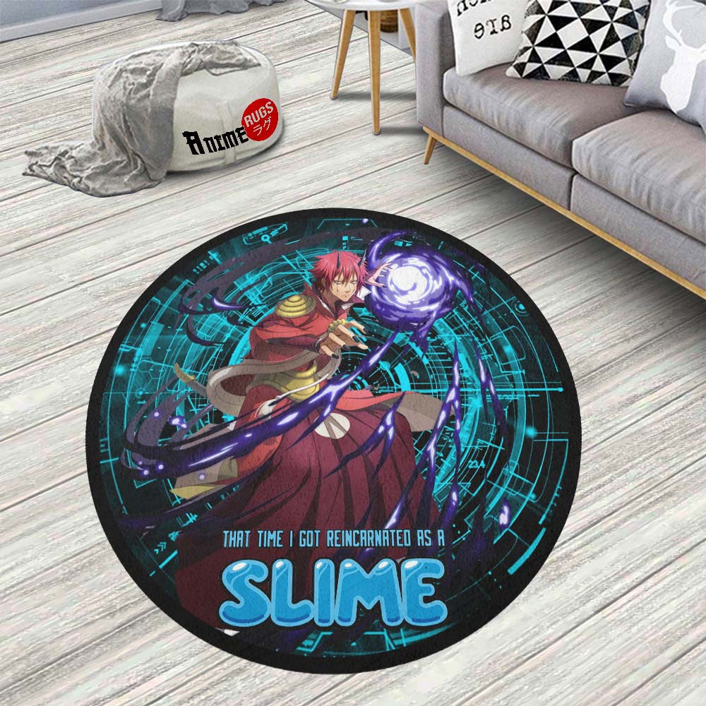 Benimaru Round Rug Custom That Time I Got Reincarnated as a Slime Anim ...