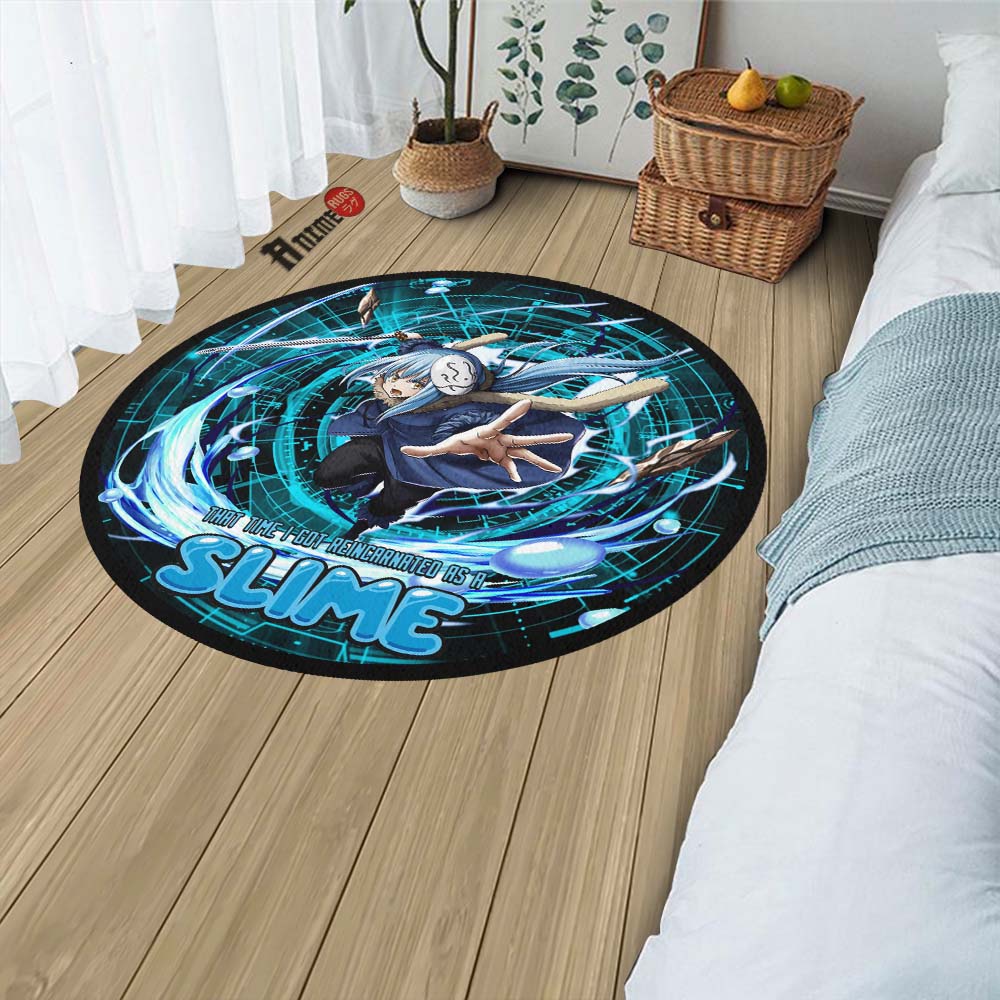 Rimuru Tempest Round Rug Custom That Time I Got Reincarnated as a Slim ...