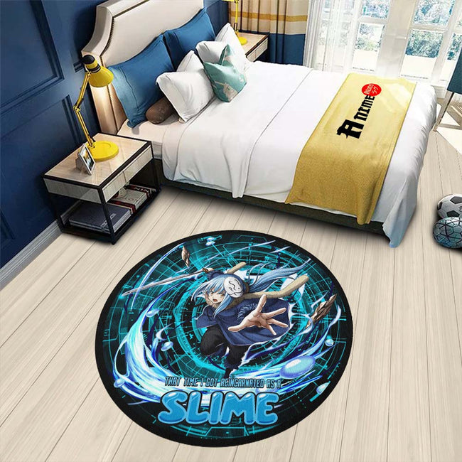 Rimuru Tempest Round Rug Custom That Time I Got Reincarnated as a Slim ...