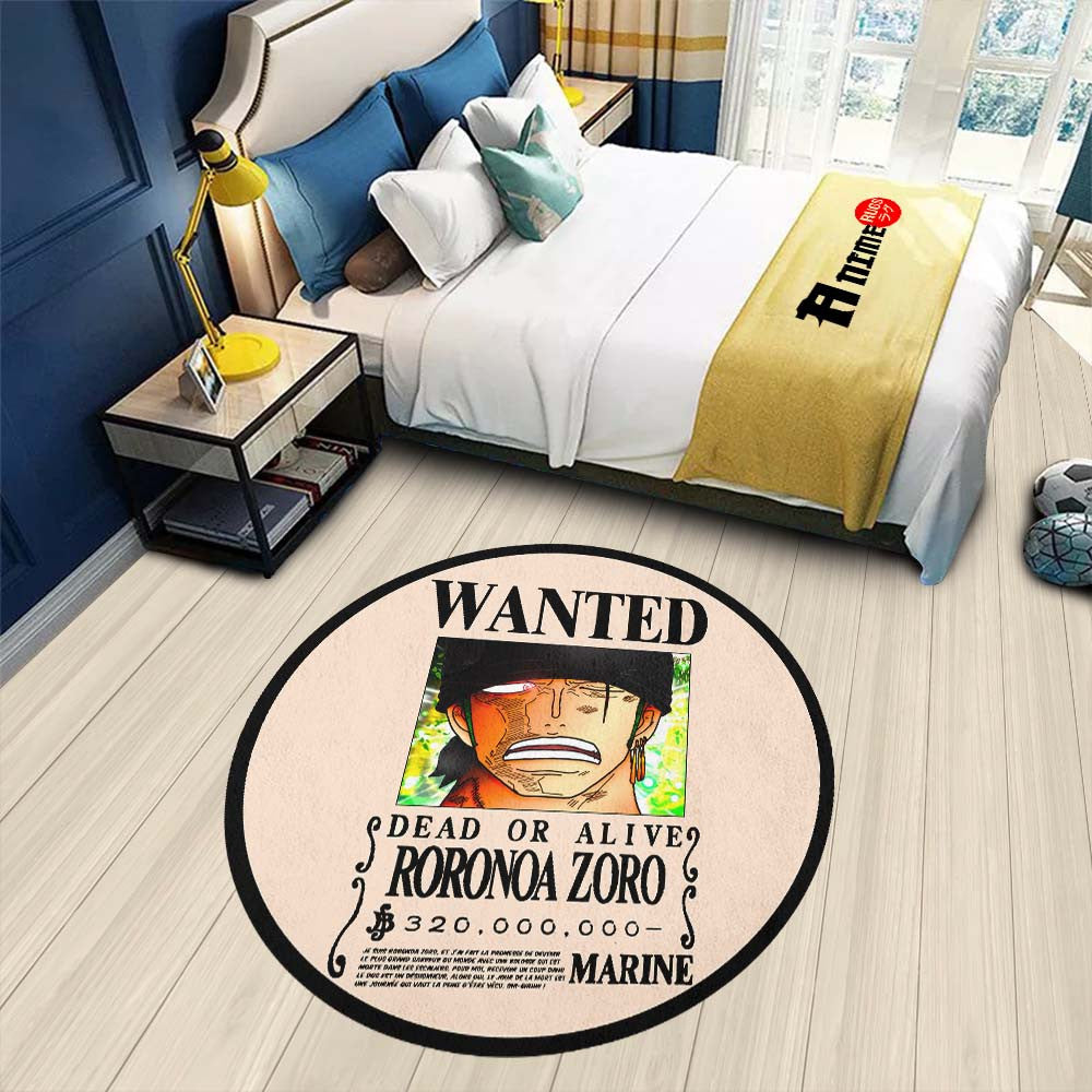 Roronoa Zoro Round Rug Custom One Piece Anime Circle Carpet– Animerugs