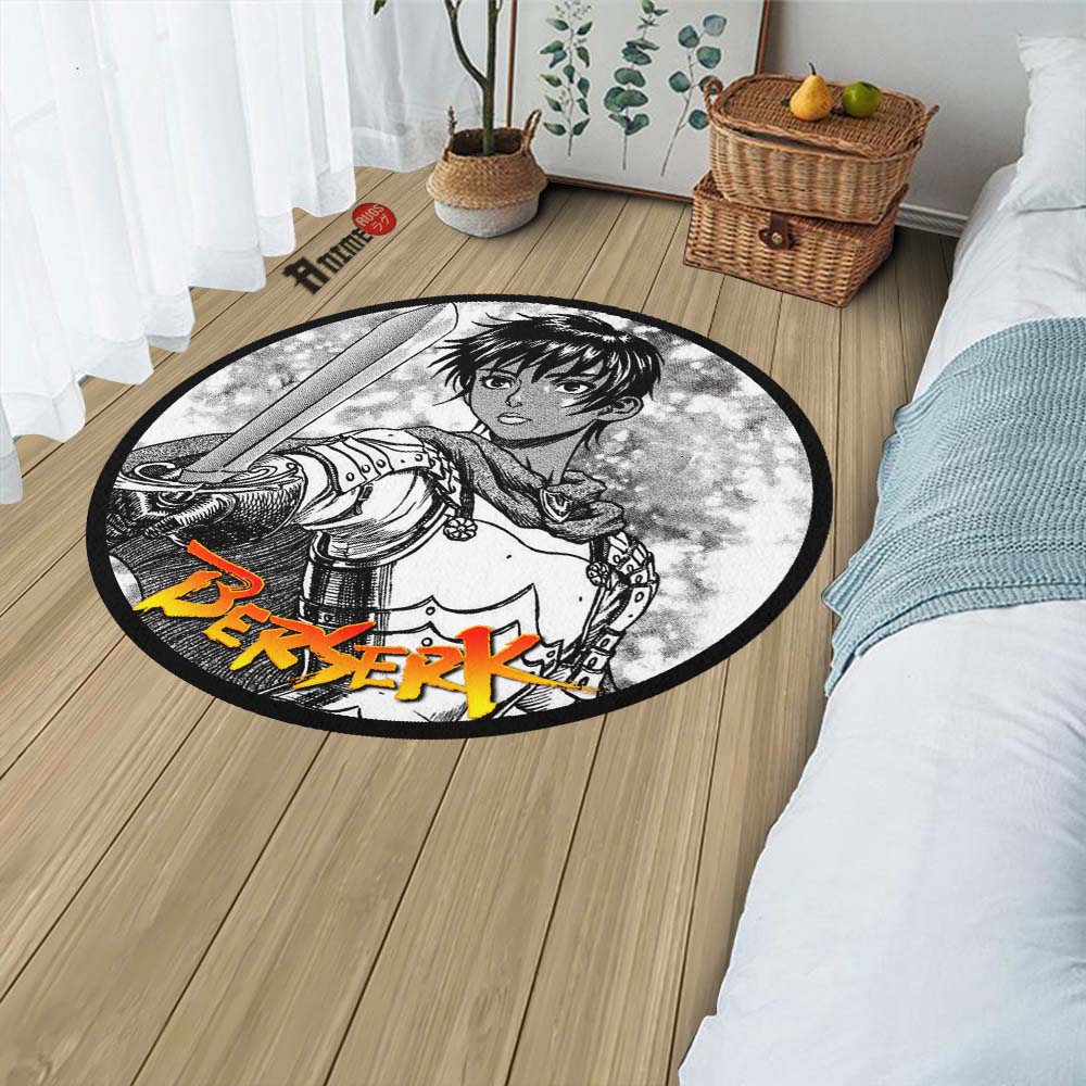 Casca Round Rug Custom Berserk Anime Circle Carpet– Animerugs