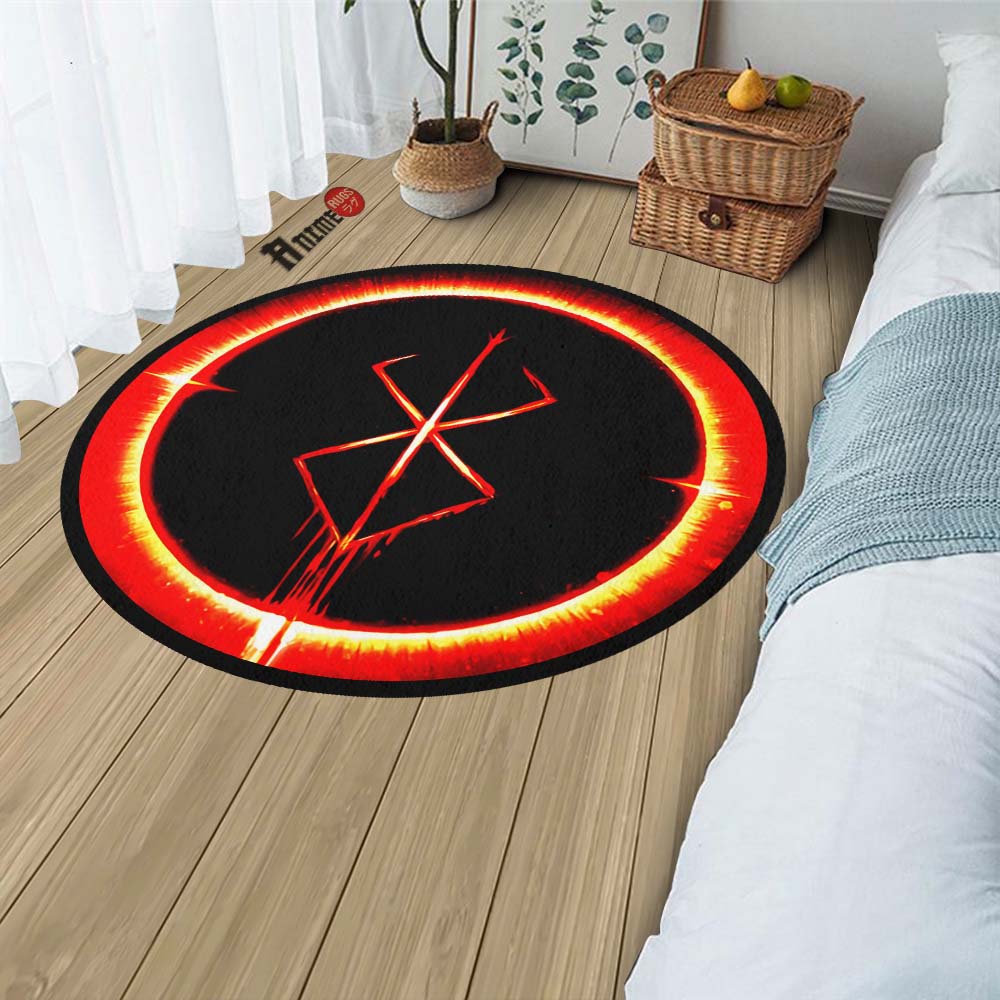Berserk Brand Of Sacrifice Round Rug Custom Berserk Anime Circle Carpe ...
