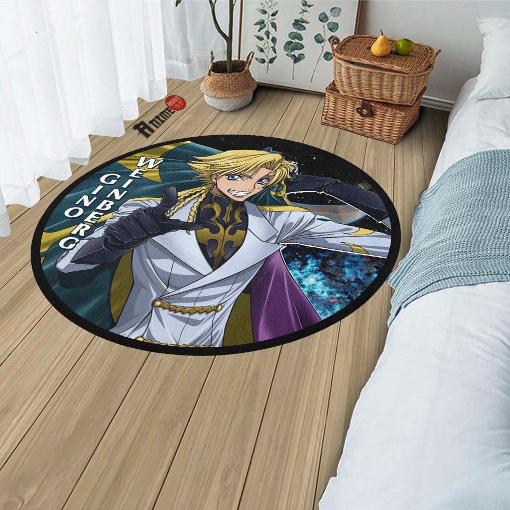 Code Geass Eye Logo Rug Gino Weinberg Round Rug Custom Code Geass Anime Circle Carpet– Animerugs