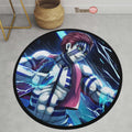 Akaza Round Rug Custom Demon Slayer Anime Circle Carpet-Animerugs
