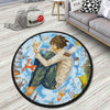 L Lawliet Poster Style Round Rug Custom Death Note Anime Circle Carpet ...