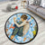 L Lawliet Poster Style Round Rug Custom Death Note Anime Circle Carpet-Animerugs