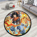 Android 17 Skill Round Rug Custom Dragon Ball Anime Circle Carpet-Animerugs
