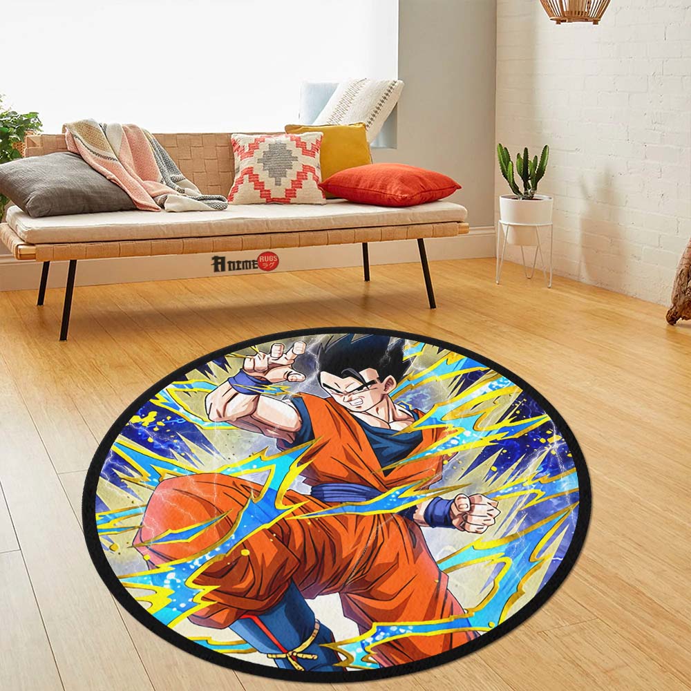 Gohan Skill Round Rug Custom Dragon Ball Anime Circle Carpet– Animerugs