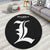 Death Note Rug L Round Rug Custom Death Note Anime Circle Carpet– Animerugs