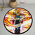 Bardock Skill Round Rug Custom Dragon Ball Anime Circle Carpet-Animerugs