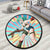 Bulma Skill Round Rug Custom Dragon Ball Anime Circle Carpet-Animerugs