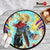 Future Trunks Skill Round Rug Custom Dragon Ball Anime Circle Carpet-Animerugs