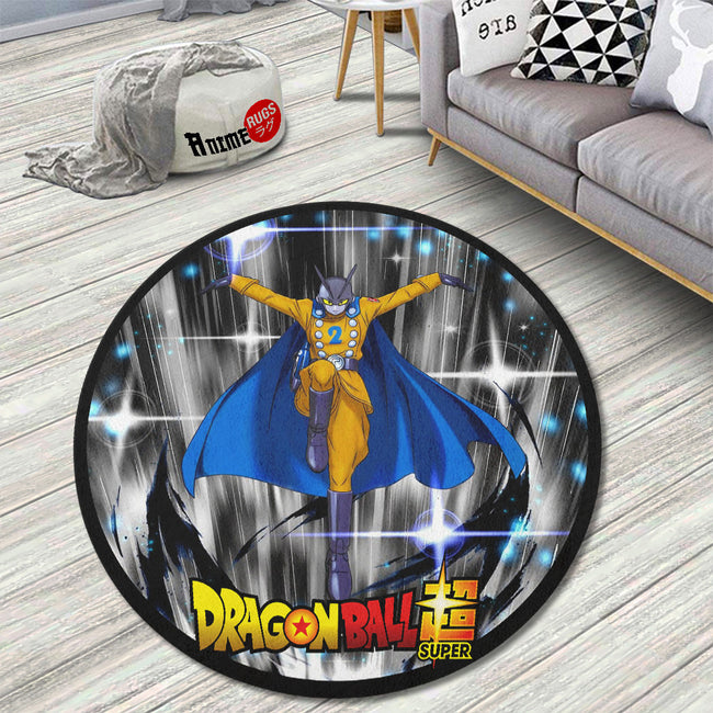 Gamma 2 Round Rug Custom Dragon Ball Super Super Heroes Anime Circle Carpet-Animerugs