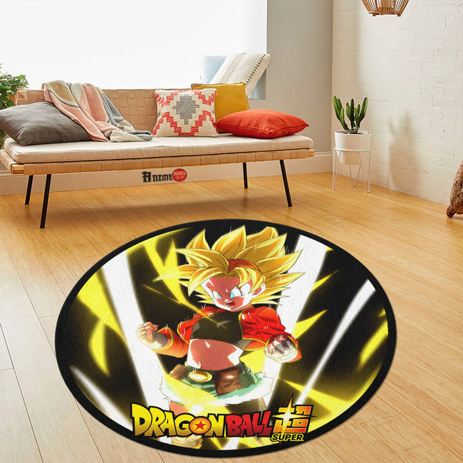 Pan Round Rug Custom Dragon Ball Super Super Heroes Anime Circle Carpet-Animerugs