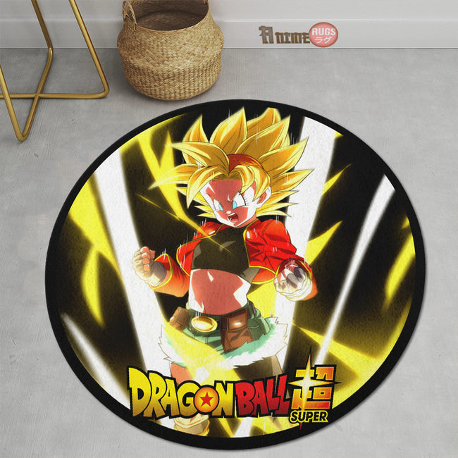 Pan Round Rug Custom Dragon Ball Super Super Heroes Anime Circle Carpet-Animerugs
