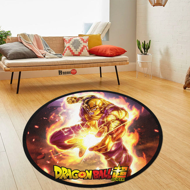 Orange Piccolo Round Rug Custom Dragon Ball Super Super Heroes Anime Circle Carpet-Animerugs