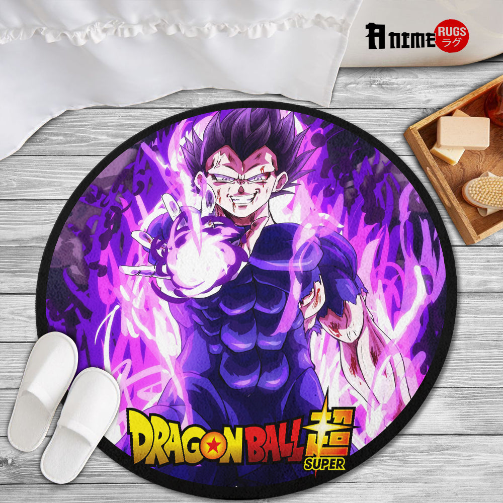 Vegeta Ultra Ego Round Rug Custom Dragon Ball Super Super Heroes Anime ...