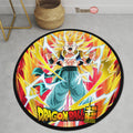 Gotenks Round Rug Custom Dragon Ball Super Super Heroes Anime Circle Carpet-Animerugs