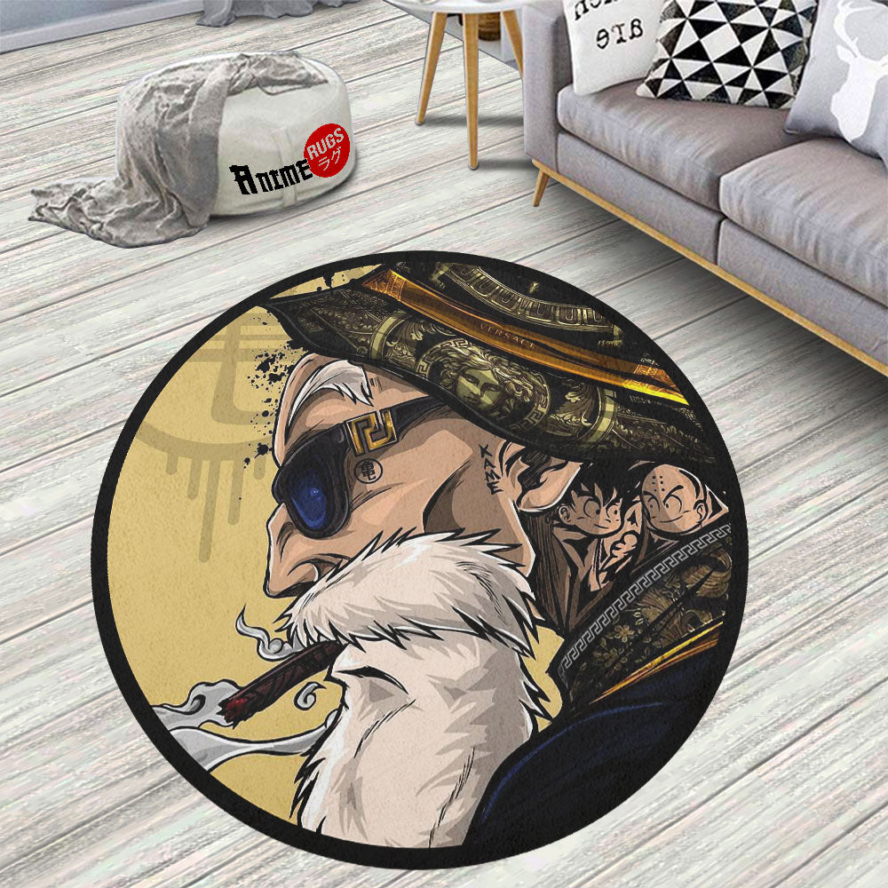 Master Roshi Desk Mat Master Roshi Round Rug Customer Request– Animerugs