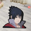 Uchiha Sasuke Shaped Rugs Custom Anime Carpets Room Decor Mats-Animerugs