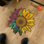 Colorful Sunflower Shaped Rugs Custom For Room Decor Mat Quality Carpet-Animerugs