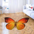 Orange Butterfly Shaped Rugs Custom For Room Decor Mat Quality Carpet-Animerugs