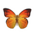 Orange Butterfly Shaped Rugs Custom For Room Decor Mat Quality Carpet-Animerugs