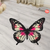 Pink Butterfly Shaped Rugs Custom For Room Decor Mat Quality Carpet-Animerugs