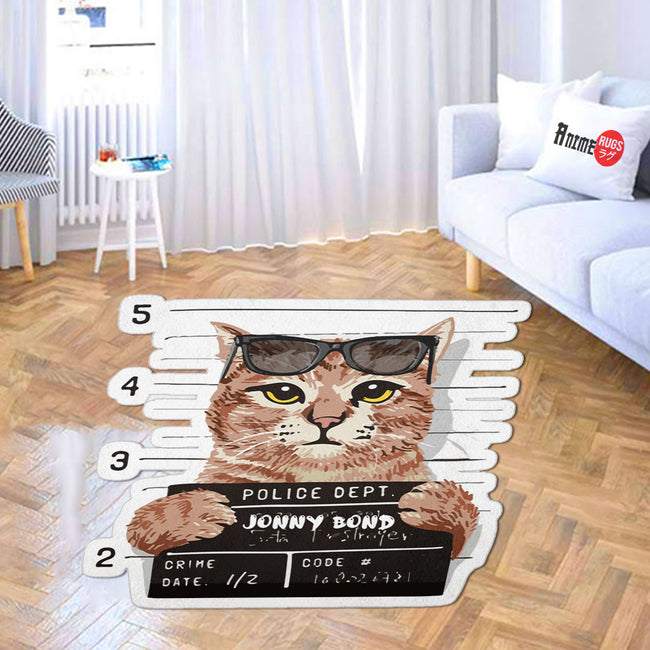 Funny Cat Shaped Rugs Custom For Room Decor Mat Quality Carpet-Animerugs