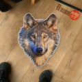 Wolf Shaped Rug Custom Decor For Room Mat Quality Carpet 01-Animerugs
