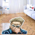 Kento Nanami Shaped Rug Custom Anime Jujutsu Kaisen Mats Room Decor Quality Carpets-Animerugs