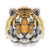 Brown Tiger Shaped Rug Custom For Room Decor Quality Mats-Animerugs