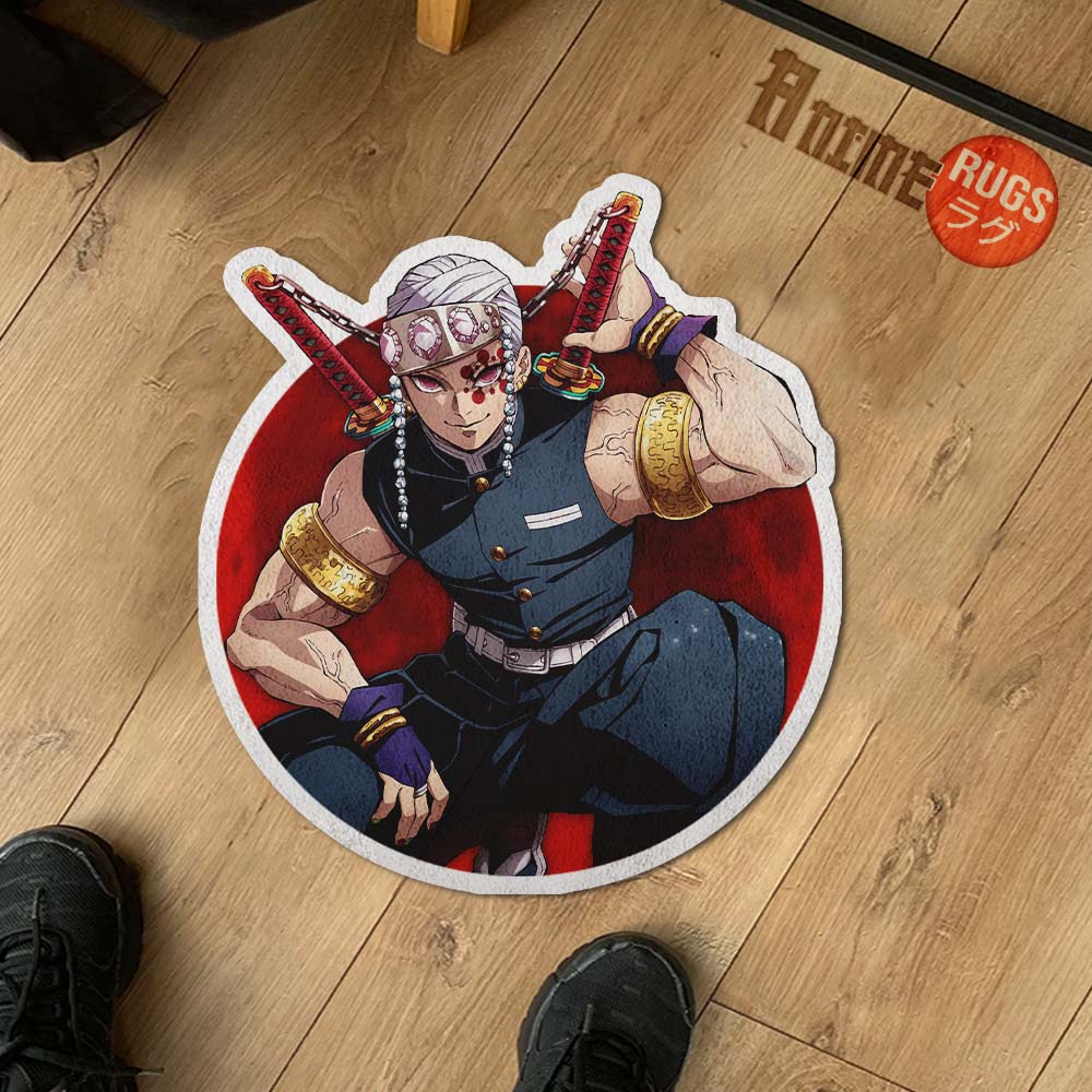 Tengen Uzui Shaped Rug Custom Anime Demon Slayer Room Decor Mat Qualit ...